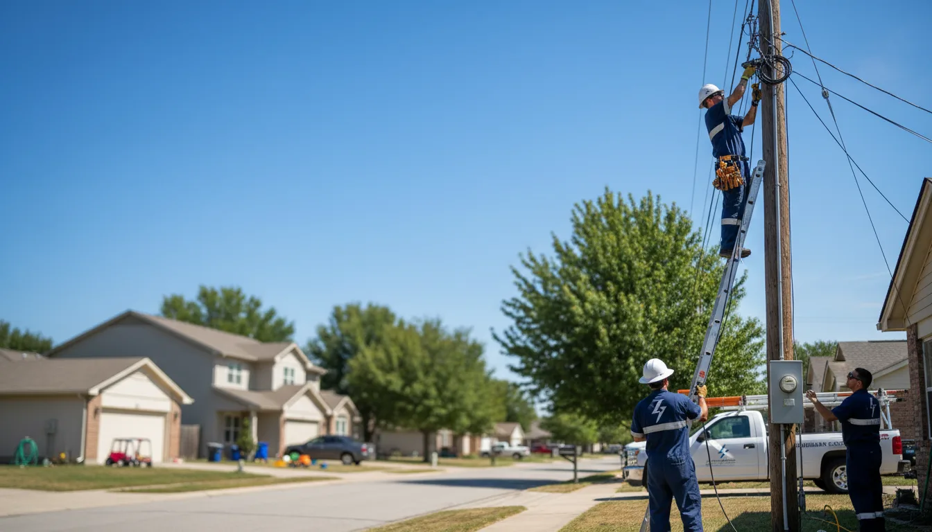 Residential electrician providing installation services in Bensalem, PA